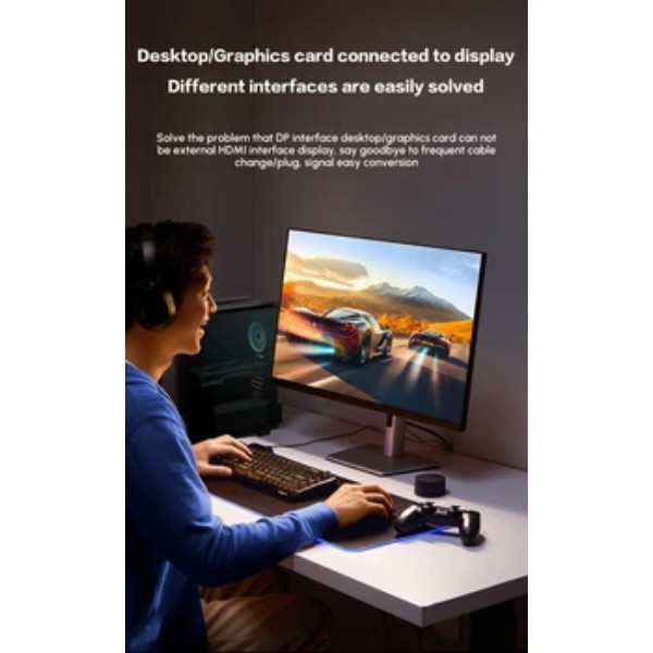 Фото - Переходник Mini Display Port-HDMI UGREEN DP130 DisplayPort to HDMI 4K Gray (55935)